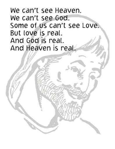 Lord's Prayer bulletin insers. Free printable coloring pages and