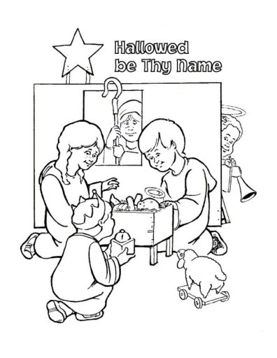 The Lords Prayer coloring pages p23