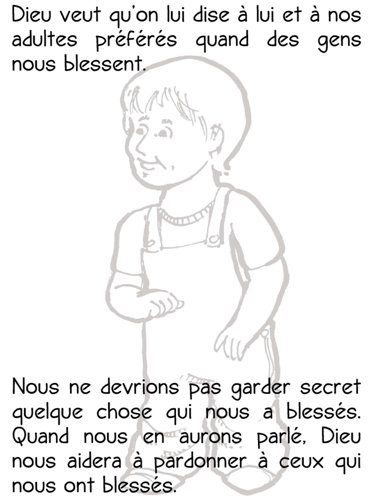 Prière du Seigneur à colorier pour les enfants en francais