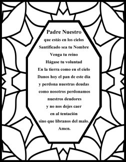 The Lord's prayer Spanish