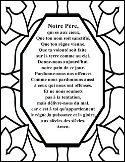 The Lord's prayer French