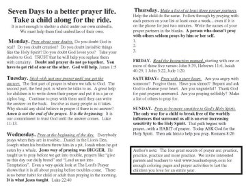 Bulletin Insert National Day of prayer